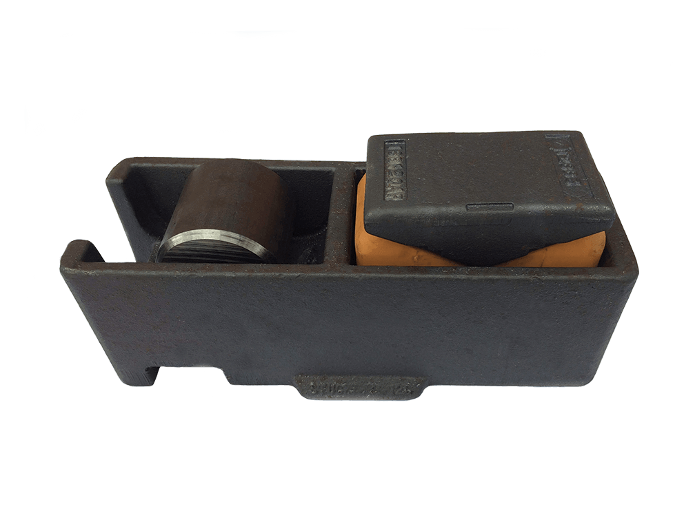 The side bearing of this model combines a high reliability, simple design and easy maintenance. The travel of the side bearing is 6 mm. It is mostly installed on railcars with a truck-center spacing up to 10 – 12 m and car body with a weight over 11.5 tonne.